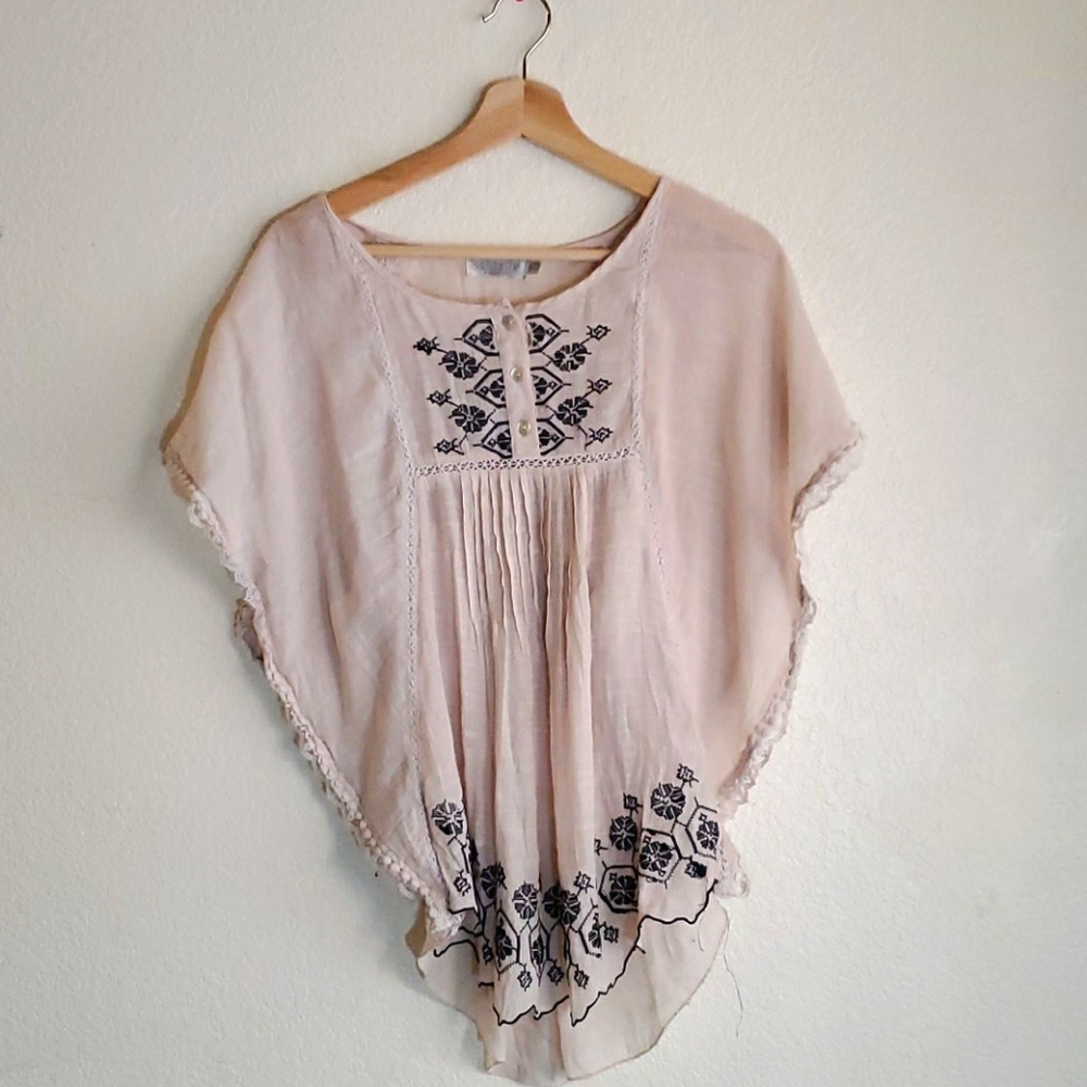 Boho embroidered shirt